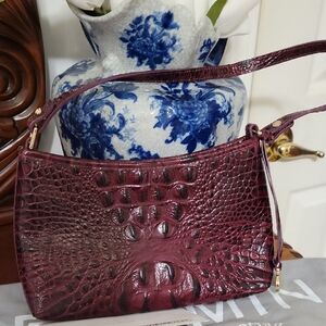 Brahmin Anytime Mini In Black Cherry.